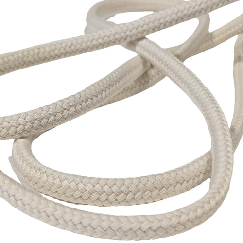 7mm organic cotton draw string rope in natural cream