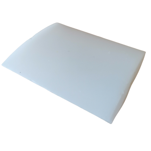 White rectangle tailors wax on white background