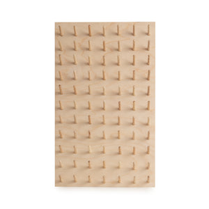 Medium birch ply peg board for thread storage. Made by Laura ter Kuile for Bawn Textiles. 