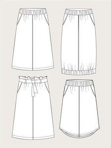 A-Line Midi Skirt