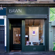 Load image into Gallery viewer, Shop front view of Bawn Textiles, 613 Pollokshaws Road, Glasgow, G41 2QG January 2023
